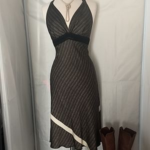 Kablan 💯 percent Silk halter dress, sz 8